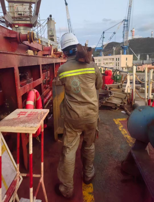 Technician carrying out repair